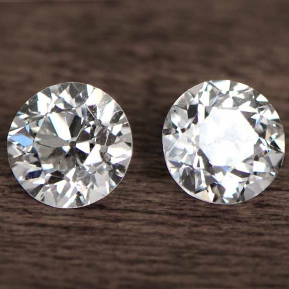 Boucles D'oreilles Clous Solitaire Moissanite 11 Ct - Certifiées GRA D/FL - Argent 925